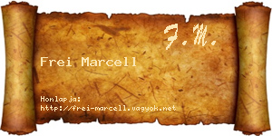 Frei Marcell névjegykártya